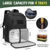 image:imageMATEIN Fishing Backpack Tackle Box Water Resistant Tackle Backpack with Cooler amp Rod Holders Fishing Gifts for MenBlack