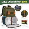 image:imageMATEIN Fishing Backpack Tackle Box Water Resistant Tackle Backpack with Cooler amp Rod Holders Fishing Gifts for MenGreen  Orange  Blue