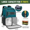 image:imageMATEIN Fishing Backpack Tackle Box Water Resistant Tackle Backpack with Cooler amp Rod Holders Fishing Gifts for MenIcy Blue  Grey