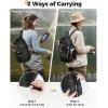image:imageMATEIN Fishing Sling Bag with Lure Rod Holder amp Phone Pouch Waterproof 3600 Tackle box Backpack with Removable Bait BinderBlackpink