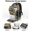 image:imageMATEIN Fishing Sling Bag with Lure Rod Holder amp Phone Pouch Waterproof 3600 Tackle box Backpack with Removable Bait BinderKhaki  Black