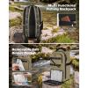 image:imageMATEIN Fishing Sling Bag with Lure Rod Holder amp Phone Pouch Waterproof 3600 Tackle box Backpack with Removable Bait BinderKhaki  Black
