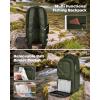 image:imageMATEIN Fishing Sling Bag with Lure Rod Holder amp Phone Pouch Waterproof 3600 Tackle box Backpack with Removable Bait BinderOlive Green