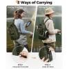 image:imageMATEIN Fishing Sling Bag with Lure Rod Holder amp Phone Pouch Waterproof 3600 Tackle box Backpack with Removable Bait BinderOlive Green
