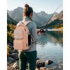 image:imageMATEIN Fishing Sling Bag with Lure Rod Holder amp Phone Pouch Waterproof 3600 Tackle box Backpack with Removable Bait BinderPink
