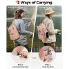 image:imageMATEIN Fishing Sling Bag with Lure Rod Holder amp Phone Pouch Waterproof 3600 Tackle box Backpack with Removable Bait BinderPink