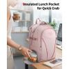 image:imageMATEIN HER Work Laptop Backpack for Women with Lunch Compartment Water Resistant Work Backpack for Office Commute with USB C Port amp RFID PocketTSA Travel Personal Item Bag Fits 173 Computer Pink