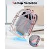image:imageMATEIN HER Work Laptop Backpack for Women with Lunch Compartment Water Resistant Work Backpack for Office Commute with USB C Port amp RFID PocketTSA Travel Personal Item Bag Fits 173 Computer Pink