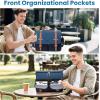 image:imageMATEIN Laptop Briefcase for Work 156 Inch Mens Messenger Bag with External USB Charging Port Water Resistant Computer Crossbody Shoulder Satchel for Office Business Travel Navy BlueBlackblue