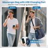 image:imageMATEIN Laptop Briefcase for Work 156 Inch Mens Messenger Bag with External USB Charging Port Water Resistant Computer Crossbody Shoulder Satchel for Office Business Travel Navy BlueNavy