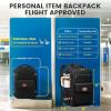 image:imageMATEIN Personal Item Backpack 18x14x8 with Shoe Compartment TSA Approved Underseat Bag for Frontier Airline with Water Bottle Holder Lightweight Travel Backpack for Women Men Fit 156 Laptops GreenBlack