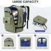 image:imageMATEIN Personal Item Backpack 18x14x8 with Shoe Compartment TSA Approved Underseat Bag for Frontier Airline with Water Bottle Holder Lightweight Travel Backpack for Women Men Fit 156 Laptops GreenGreen