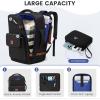 image:imageMATEIN Personal Item Backpack 18x14x8 with Shoe Compartment TSA Approved Underseat Bag for Frontier Airline with Water Bottle Holder Lightweight Travel Backpack for Women Men Fit 156 Laptops GreenBlack