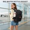 image:imageMATEIN Personal Item Backpack 18x14x8 with Shoe Compartment TSA Approved Underseat Bag for Frontier Airline with Water Bottle Holder Lightweight Travel Backpack for Women Men Fit 156 Laptops GreenBlack