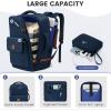 image:imageMATEIN Personal Item Backpack 18x14x8 with Shoe Compartment TSA Approved Underseat Bag for Frontier Airline with Water Bottle Holder Lightweight Travel Backpack for Women Men Fit 156 Laptops GreenBlue