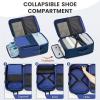 image:imageMATEIN Personal Item Backpack 18x14x8 with Shoe Compartment TSA Approved Underseat Bag for Frontier Airline with Water Bottle Holder Lightweight Travel Backpack for Women Men Fit 156 Laptops GreenBlue