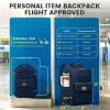 image:imageMATEIN Personal Item Backpack 18x14x8 with Shoe Compartment TSA Approved Underseat Bag for Frontier Airline with Water Bottle Holder Lightweight Travel Backpack for Women Men Fit 156 Laptops GreenBlue