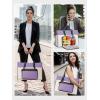 image:imageMATEIN Professional Laptop Tote with Leakproof Lunch Compartment 156 Inch Commuterchic Briefcase Large Office Accessories Tote Multifunctional Shoulder Bag for Teacher Hospital Work amp CommuteTaro Purple