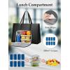 image:imageMATEIN Professional Laptop Tote with Leakproof Lunch Compartment 156 Inch Commuterchic Briefcase Large Office Accessories Tote Multifunctional Shoulder Bag for Teacher Hospital Work amp CommuteBlack