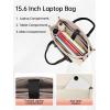 image:imageMATEIN Professional Laptop Tote with Leakproof Lunch Compartment 156 Inch Commuterchic Briefcase Large Office Accessories Tote Multifunctional Shoulder Bag for Teacher Hospital Work amp CommuteWhite