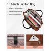 image:imageMATEIN Professional Laptop Tote with Leakproof Lunch Compartment 156 Inch Commuterchic Briefcase Large Office Accessories Tote Multifunctional Shoulder Bag for Teacher Hospital Work amp CommuteBlackbrownwhite
