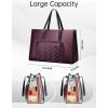 image:imageMATEIN Professional Laptop Tote with Leakproof Lunch Compartment 156 Inch Commuterchic Briefcase Large Office Accessories Tote Multifunctional Shoulder Bag for Teacher Hospital Work amp CommutePurple