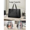 image:imageMATEIN Professional Laptop Tote with Leakproof Lunch Compartment 156 Inch Commuterchic Briefcase Large Office Accessories Tote Multifunctional Shoulder Bag for Teacher Hospital Work amp CommuteBlack