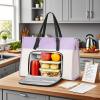 image:imageMATEIN Professional Laptop Tote with Leakproof Lunch Compartment 156 Inch Commuterchic Briefcase Large Office Accessories Tote Multifunctional Shoulder Bag for Teacher Hospital Work amp CommuteLight Purple