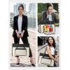 image:imageMATEIN Professional Laptop Tote with Leakproof Lunch Compartment 156 Inch Commuterchic Briefcase Large Office Accessories Tote Multifunctional Shoulder Bag for Teacher Hospital Work amp CommuteBlack Beige