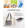 image:imageMATEIN Professional Laptop Tote with Leakproof Lunch Compartment 156 Inch Commuterchic Briefcase Large Office Accessories Tote Multifunctional Shoulder Bag for Teacher Hospital Work amp CommuteWhite