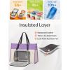 image:imageMATEIN Professional Laptop Tote with Leakproof Lunch Compartment 156 Inch Commuterchic Briefcase Large Office Accessories Tote Multifunctional Shoulder Bag for Teacher Hospital Work amp CommuteTaro Purple