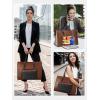 image:imageMATEIN Professional Laptop Tote with Leakproof Lunch Compartment 156 Inch Commuterchic Briefcase Large Office Accessories Tote Multifunctional Shoulder Bag for Teacher Hospital Work amp CommuteBlackbrownwhite