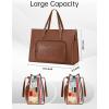 image:imageMATEIN Professional Laptop Tote with Leakproof Lunch Compartment 156 Inch Commuterchic Briefcase Large Office Accessories Tote Multifunctional Shoulder Bag for Teacher Hospital Work amp CommuteKhaki