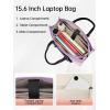 image:imageMATEIN Professional Laptop Tote with Leakproof Lunch Compartment 156 Inch Commuterchic Briefcase Large Office Accessories Tote Multifunctional Shoulder Bag for Teacher Hospital Work amp CommuteLight Purple