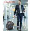 image:imageMATEIN Rolling Laptop Bag with Larger Wheels 17 Inch Roller Back Packs with Anti Theft Lock amp USB Charging Port for Adults Men Heavy Duty Rolling Large Carry On Luggage for Office Work Travel GreyGrey