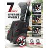 image:imageMATEIN Rolling Laptop Bag with Larger Wheels 17 Inch Roller Back Packs with Anti Theft Lock amp USB Charging Port for Adults Men Heavy Duty Rolling Large Carry On Luggage for Office Work Travel GreyBlack