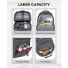 image:imageMATEIN Rolling Laptop Bag with Larger Wheels 17 Inch Roller Back Packs with Anti Theft Lock amp USB Charging Port for Adults Men Heavy Duty Rolling Large Carry On Luggage for Office Work Travel GreyGrey
