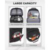 image:imageMATEIN Rolling Laptop Bag with Larger Wheels 17 Inch Roller Back Packs with Anti Theft Lock amp USB Charging Port for Adults Men Heavy Duty Rolling Large Carry On Luggage for Office Work Travel GreyBlack