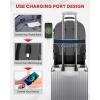 image:imageMATEIN Rolling Laptop Bag with Larger Wheels 17 Inch Roller Back Packs with Anti Theft Lock amp USB Charging Port for Adults Men Heavy Duty Rolling Large Carry On Luggage for Office Work Travel GreyGrey