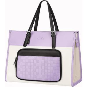 image:imageMATEIN Professional Laptop Tote with Leakproof Lunch Compartment 156 Inch Commuterchic Briefcase Large Office Accessories Tote Multifunctional Shoulder Bag for Teacher Hospital Work amp CommuteLight Purple