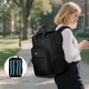 image:imageMATEIN Teacher Backpack with Lunch Compartment 156 Inch Lunch Backpack for Men with Organized Pocket College Laptop Backpacks Meal Prep Bag Gift for Teachers Work Nurse Commute OfficeBlack