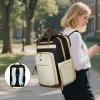 image:imageMATEIN Teacher Backpack with Lunch Compartment 156 Inch Lunch Backpack for Men with Organized Pocket College Laptop Backpacks Meal Prep Bag Gift for Teachers Work Nurse Commute OfficeBlack Beige Brown