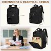 image:imageMATEIN Teacher Backpack with Lunch Compartment 156 Inch Lunch Backpack for Men with Organized Pocket College Laptop Backpacks Meal Prep Bag Gift for Teachers Work Nurse Commute OfficeBlack