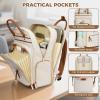 image:imageMATEIN Teacher Backpack with Lunch Compartment 156 Inch Lunch Backpack for Men with Organized Pocket College Laptop Backpacks Meal Prep Bag Gift for Teachers Work Nurse Commute OfficeBeige