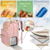 image:imageMATEIN Teacher Backpack with Lunch Compartment 156 Inch Lunch Backpack for Men with Organized Pocket College Laptop Backpacks Meal Prep Bag Gift for Teachers Work Nurse Commute OfficePink