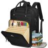 image:imageMATEIN Teacher Backpack with Lunch Compartment 156 Inch Lunch Backpack for Men with Organized Pocket College Laptop Backpacks Meal Prep Bag Gift for Teachers Work Nurse Commute OfficeBlack