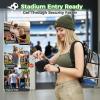 image:imageMATEIN CLASSIC TPU Clear Backpack Stadium Approved DualLayer Clear Stadium Bag 12612 with RFID Wristlet Pouch Thick Transparent Backpack with Insulated Can Sleeves for Game Day Sports FestivalBlack