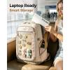 image:imageMATEIN HER Personal Item Backpack with Clear Display Pocket TSA Approved Underseat Luggage Travel Backpack for Frontier Airline 18x14x8 inch Carry on Bag Fits 173 Laptop amp 40 oz Tumbler for Women