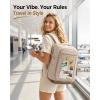 image:imageMATEIN HER Personal Item Backpack with Clear Display Pocket TSA Approved Underseat Luggage Travel Backpack for Frontier Airline 18x14x8 inch Carry on Bag Fits 173 Laptop amp 40 oz Tumbler for Women