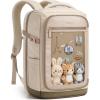 image:imageMATEIN HER Personal Item Backpack with Clear Display Pocket TSA Approved Underseat Luggage Travel Backpack for Frontier Airline 18x14x8 inch Carry on Bag Fits 173 Laptop amp 40 oz Tumbler for Women
